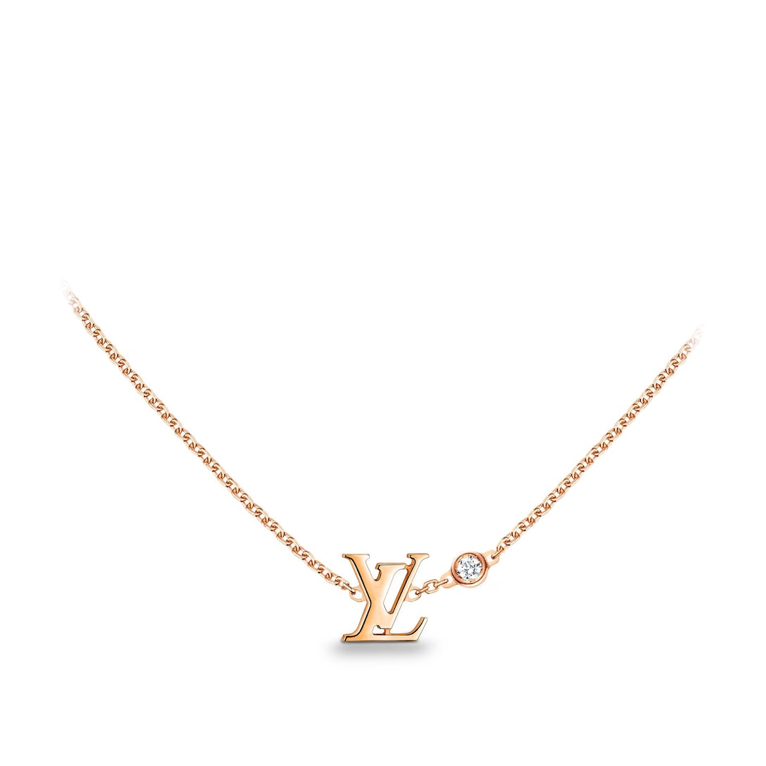 Louis vuitton clearance initial necklace